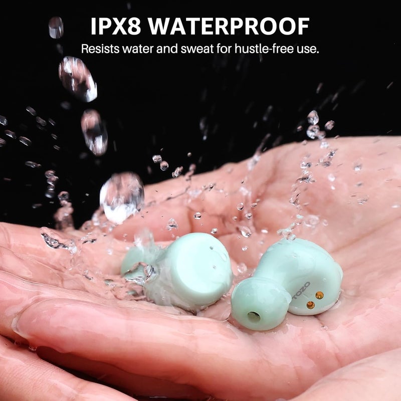 TOZO T6 Wireless Earbuds, Bluetooth 5.3 Ear Buds, Stereo Sound in Ear Headphones, 50 Hours Playtime, Wireless Charging Case, APP Customizable EQs, IPX8 Waterproof Earphones - Image 5